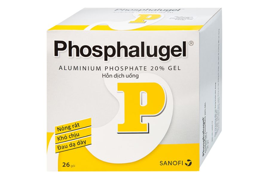 Thuốc Phosphalugel giúp giảm triệu chứng khó chịu của bệnh lý dạ dày