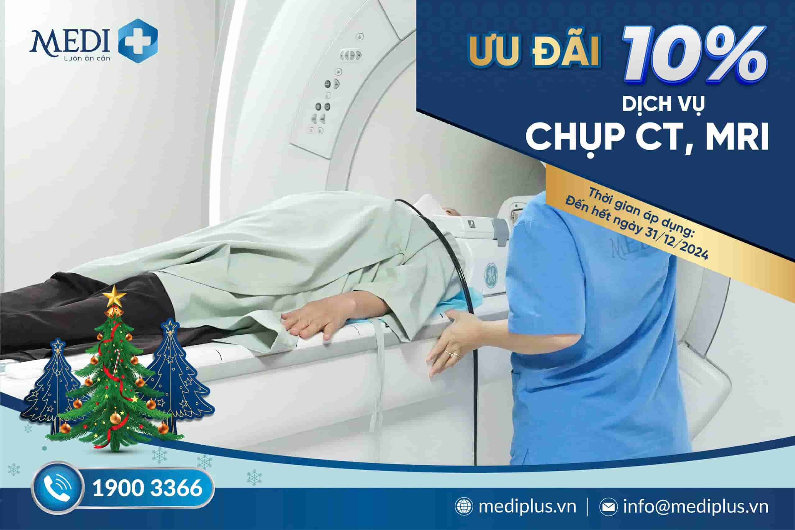 𝐆𝐈Ả𝐌 𝟏𝟎% dịch vụ chụp CT, MRI.