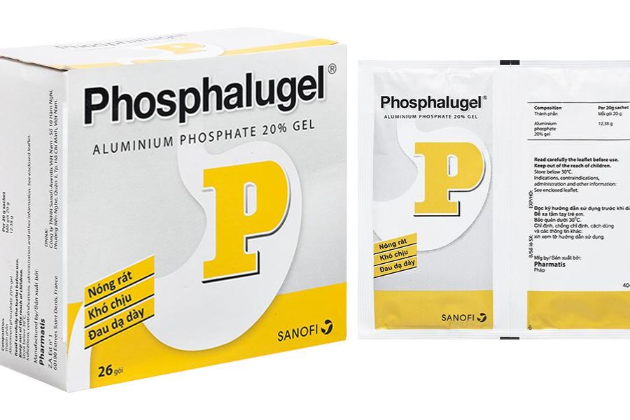 Thuốc Phosphalugel giảm nóng rát dạ dày