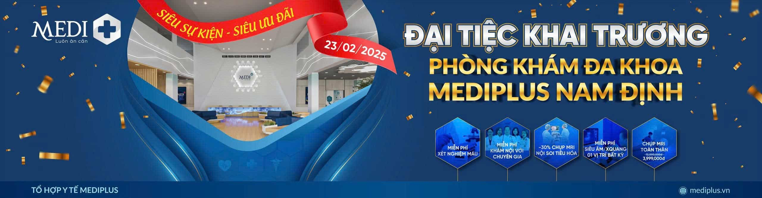 [Ưu đãi đặt biệt] KHAI TRƯƠNG Phòng khám Mediplus Nam Định